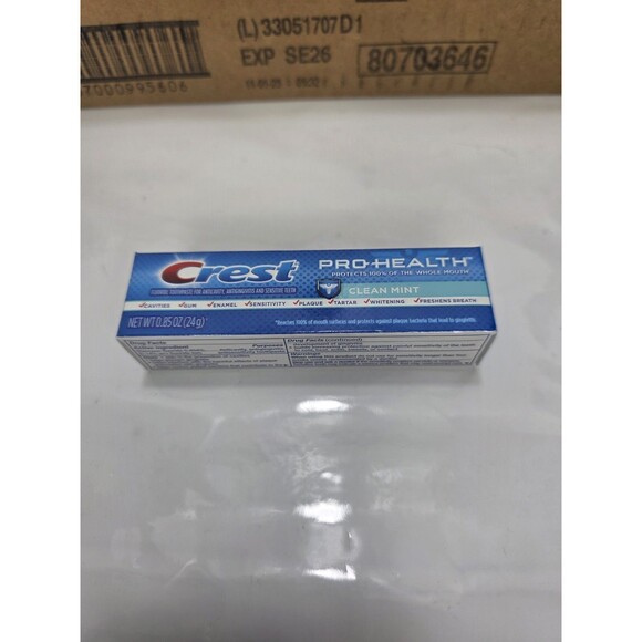 36/PK Crest Pro-Health Clean Mint Toothpaste, Travel Size Bulk Toothpaste .85 oz - Picture 6 of 6